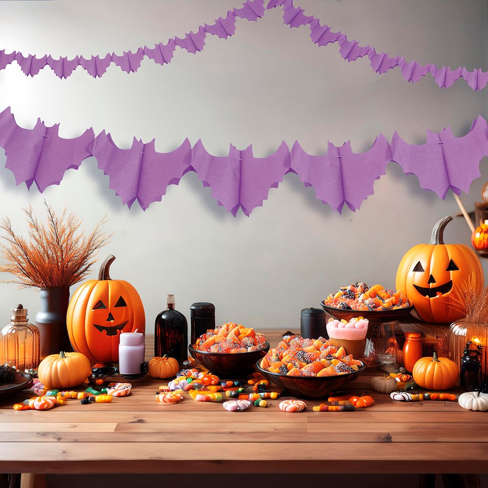 Paarse Vleermuizen Slinger Papier