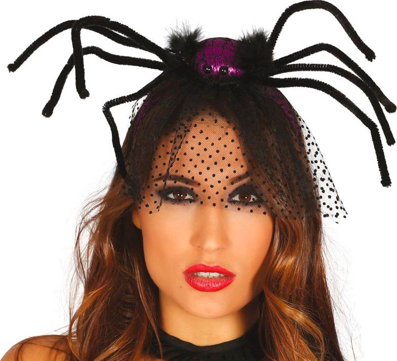 Paarse Vogelspin Haarband