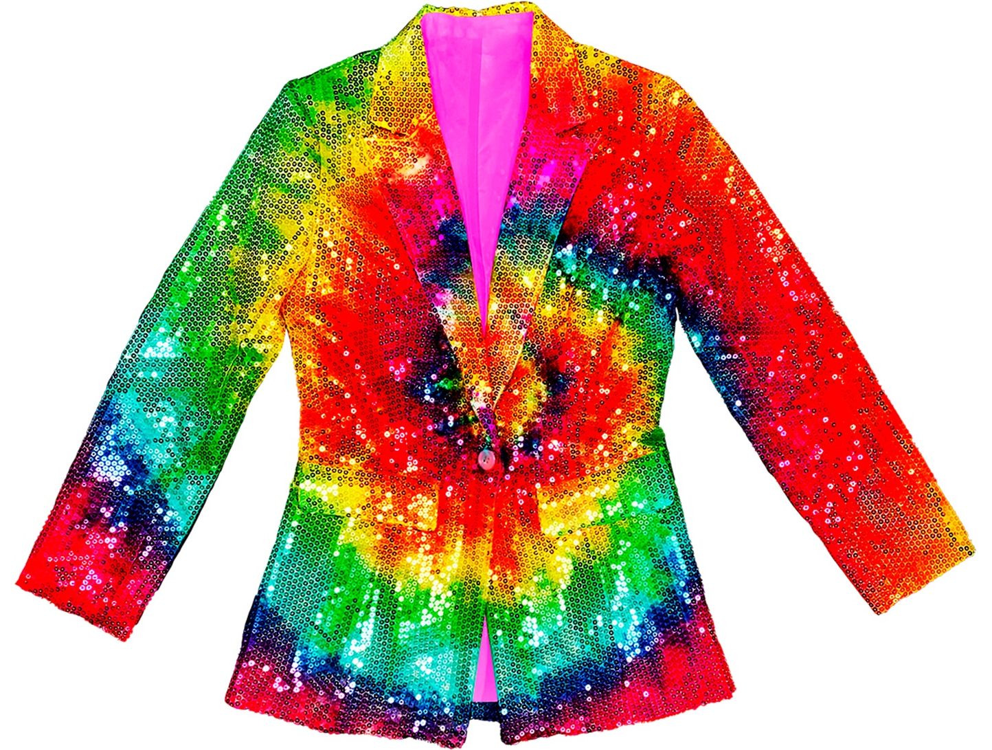 Pailletten Colbert Dames Tie Dye