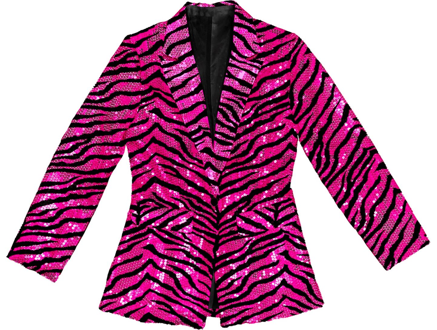 Pailletten Colbert Dames Tijger Roze