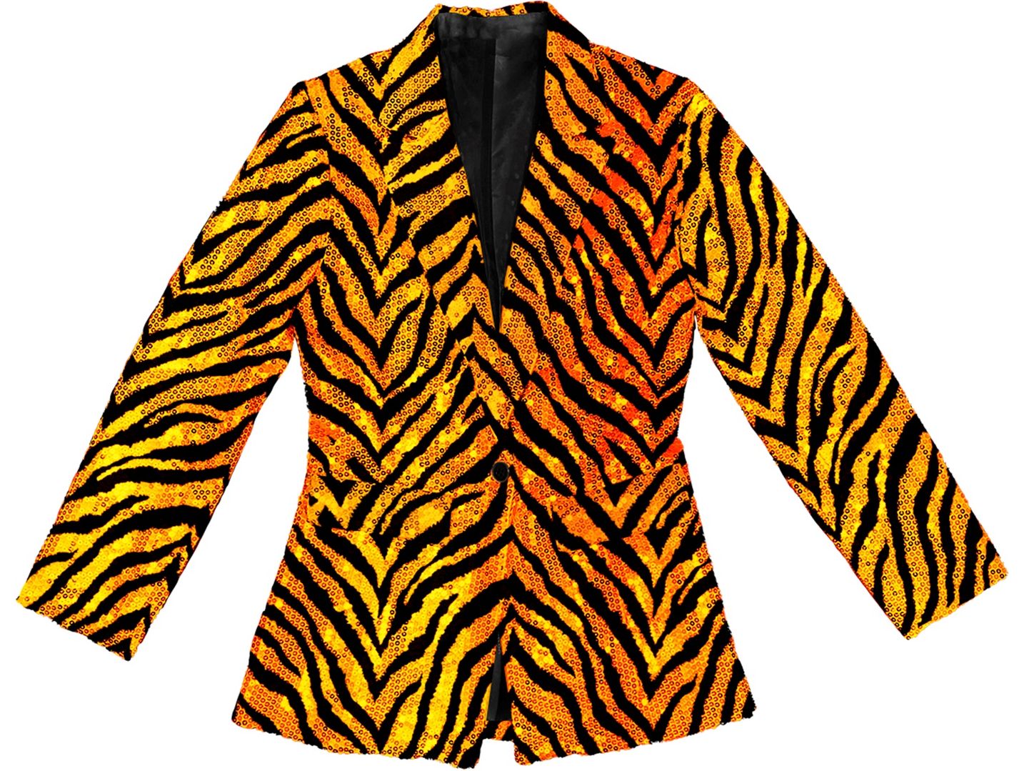 Pailletten Colbert Dames Tijgerprint