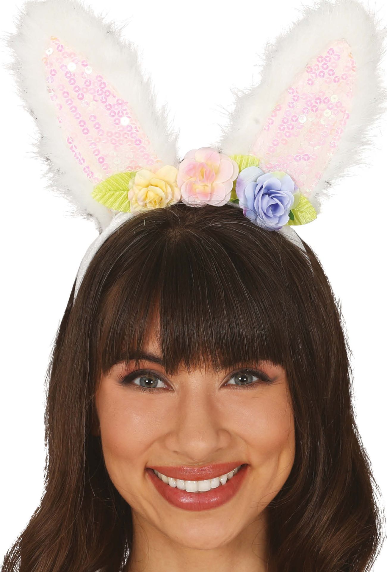 Pailletten Konijnenoren Haarband