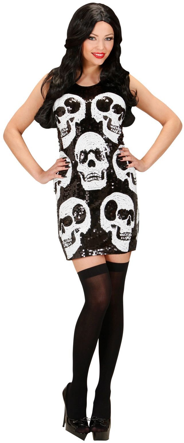 Pailletten Schedels Jurk