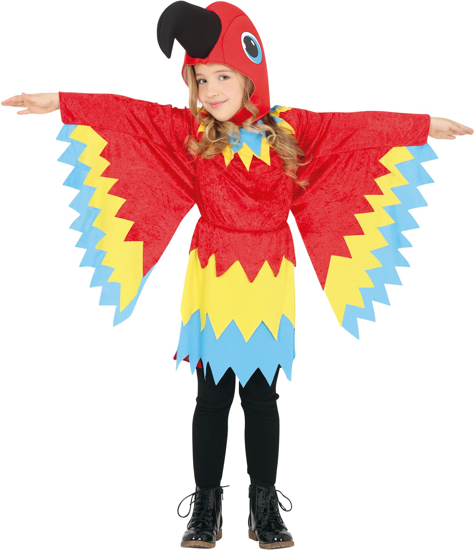 Papegaai jurkje met vleugels kind