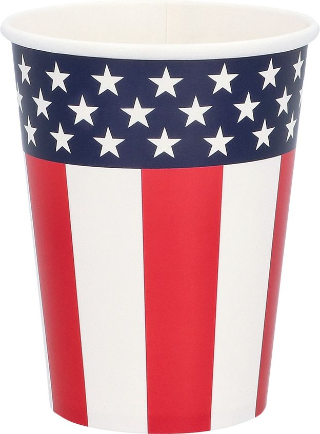 Papieren 'American Party' Bekertjes 10 Stuks