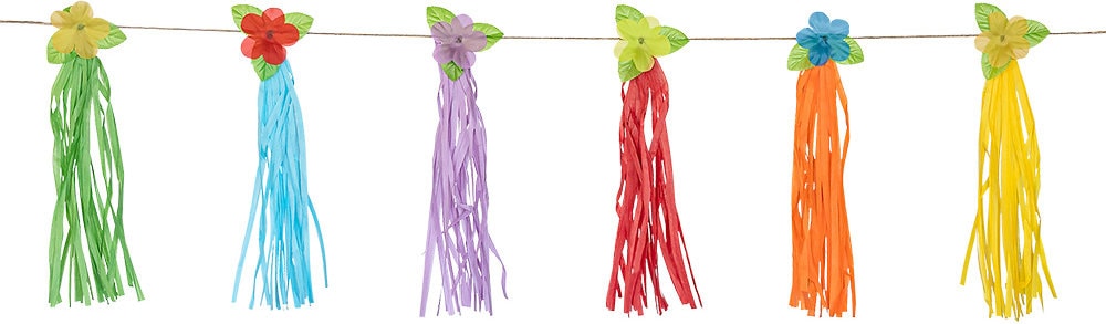 Papieren Hawaii tasselslinger