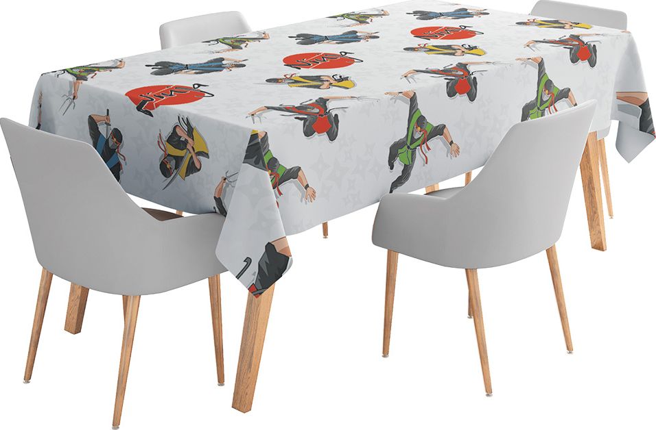 Papieren Ninja Tafelkleed 120x180cm