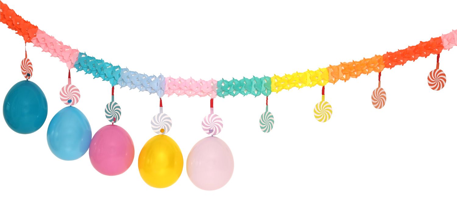 Papieren Slinger Pastel met Onder Hangers