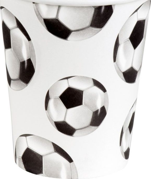 Papieren Voetbal Bekertjes 10 Stuks