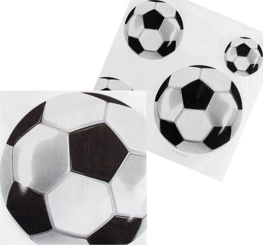 Papieren Voetbal Servetten 20 Stuks