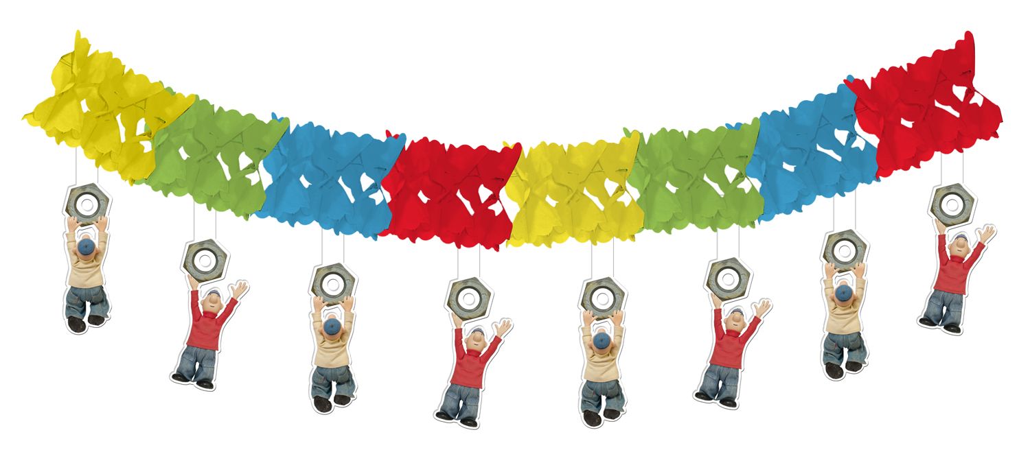 Papierslinger Gekleurd met Buurman & Buurman Onder Hangers