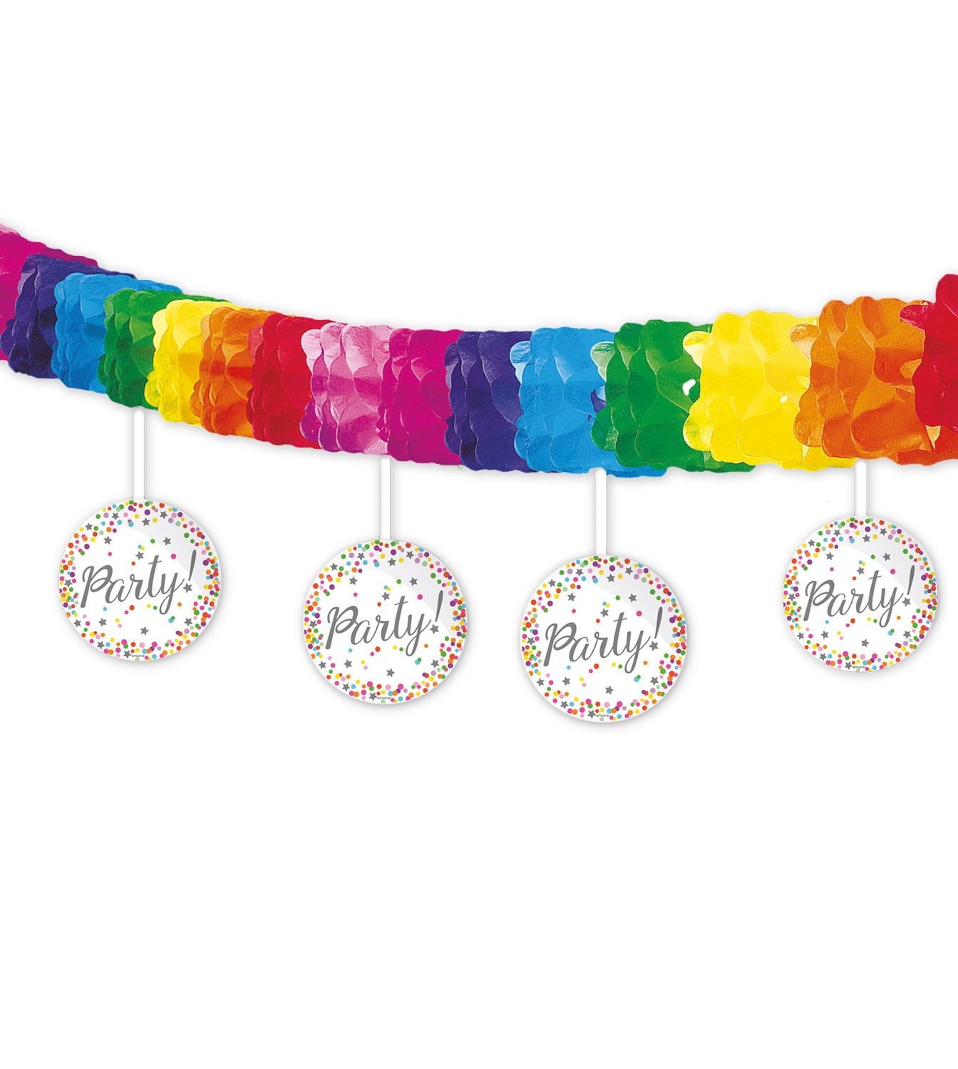 Papierslinger Gekleurd met Party Onderhanger