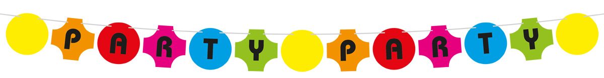 Party Papieren Vlaggenlijn 10 Meter