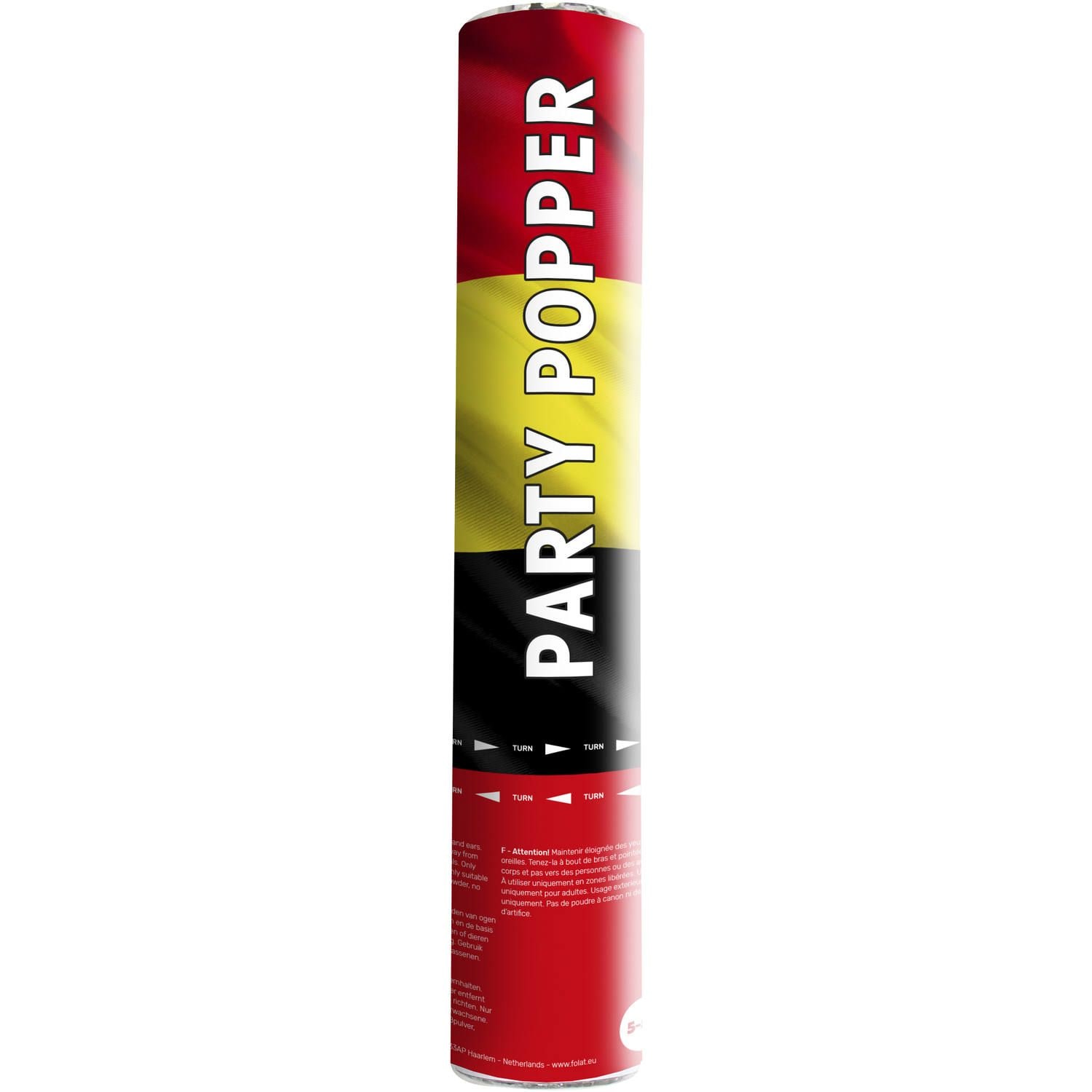 Party popper confetti kanon belgie voetbal