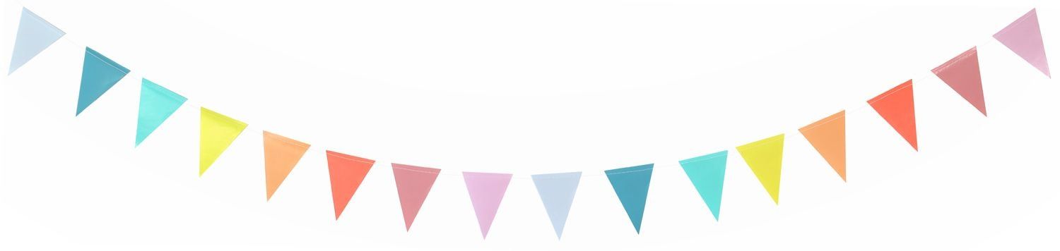 Pastel Kleurige Mini Vlaggenlijn