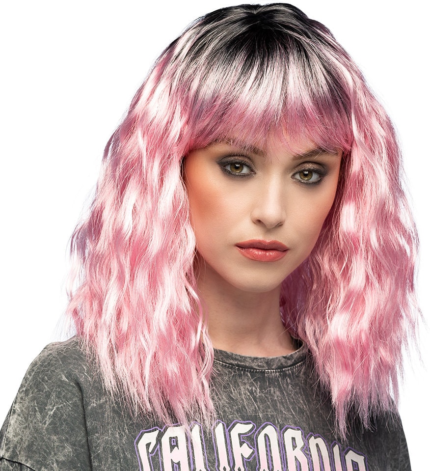 Pastel Roze Cosplay Pruik Dames
