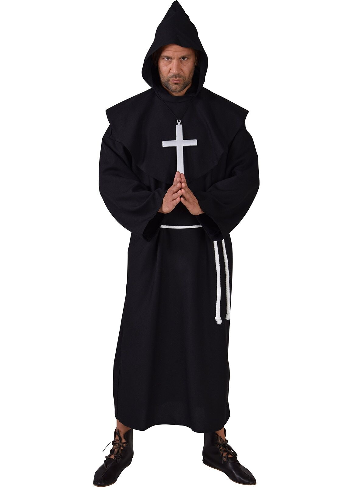 Pater Kostuum Zwart Heren