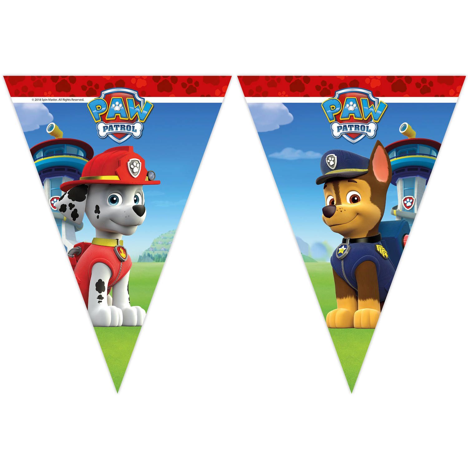 Paw Patrol Kinderfeestje Vlaggenlijn