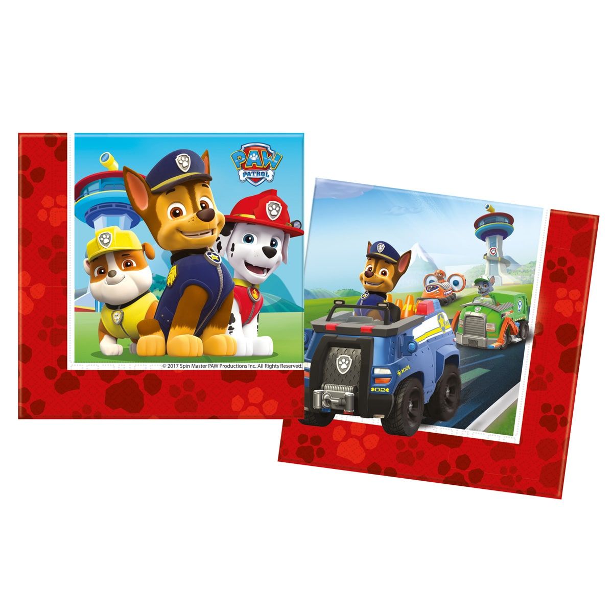 Paw Patrol Verjaardag Servetten 20 Stuks