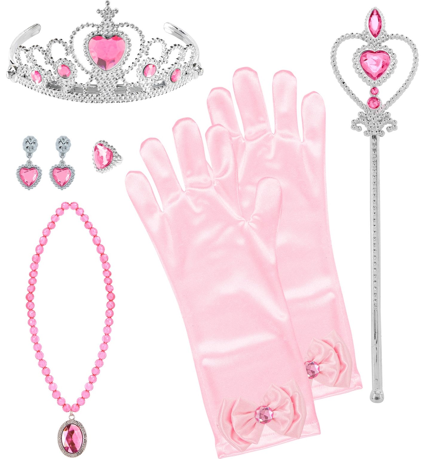 Peach Roze Prinses Accessoire Setje