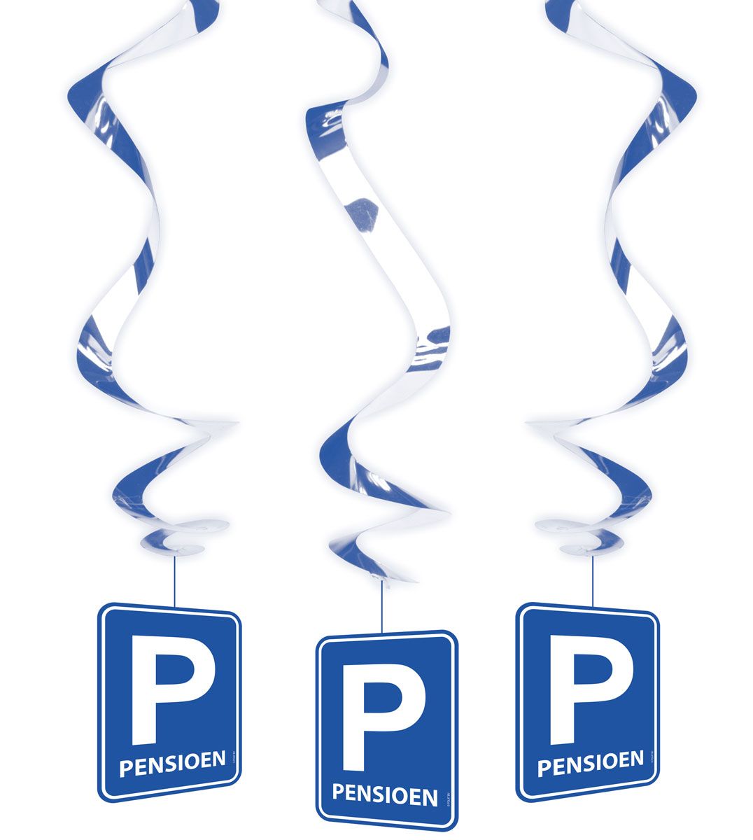 Pensioen Parkeerbord Swirl Decoratie