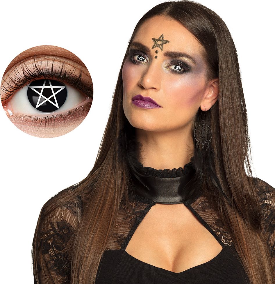 Pentagram 3-Maandslenzen Halloween