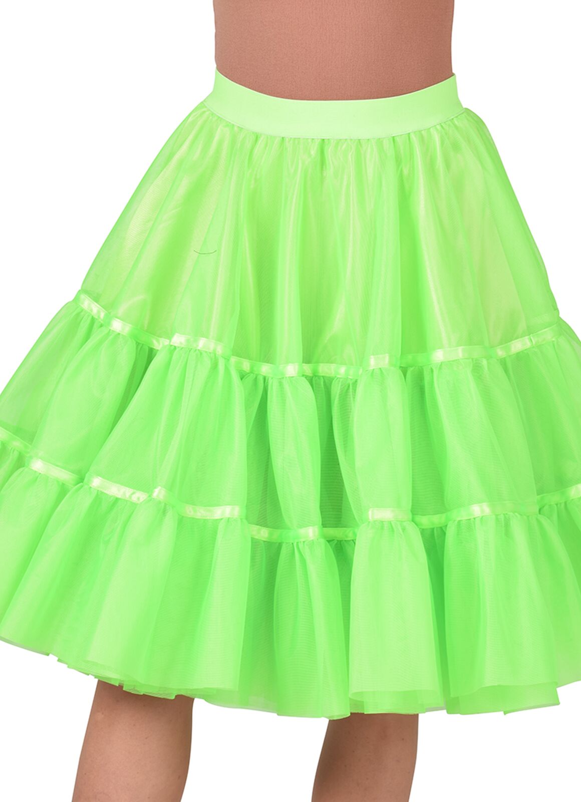 Petticoat middel lang groen dames