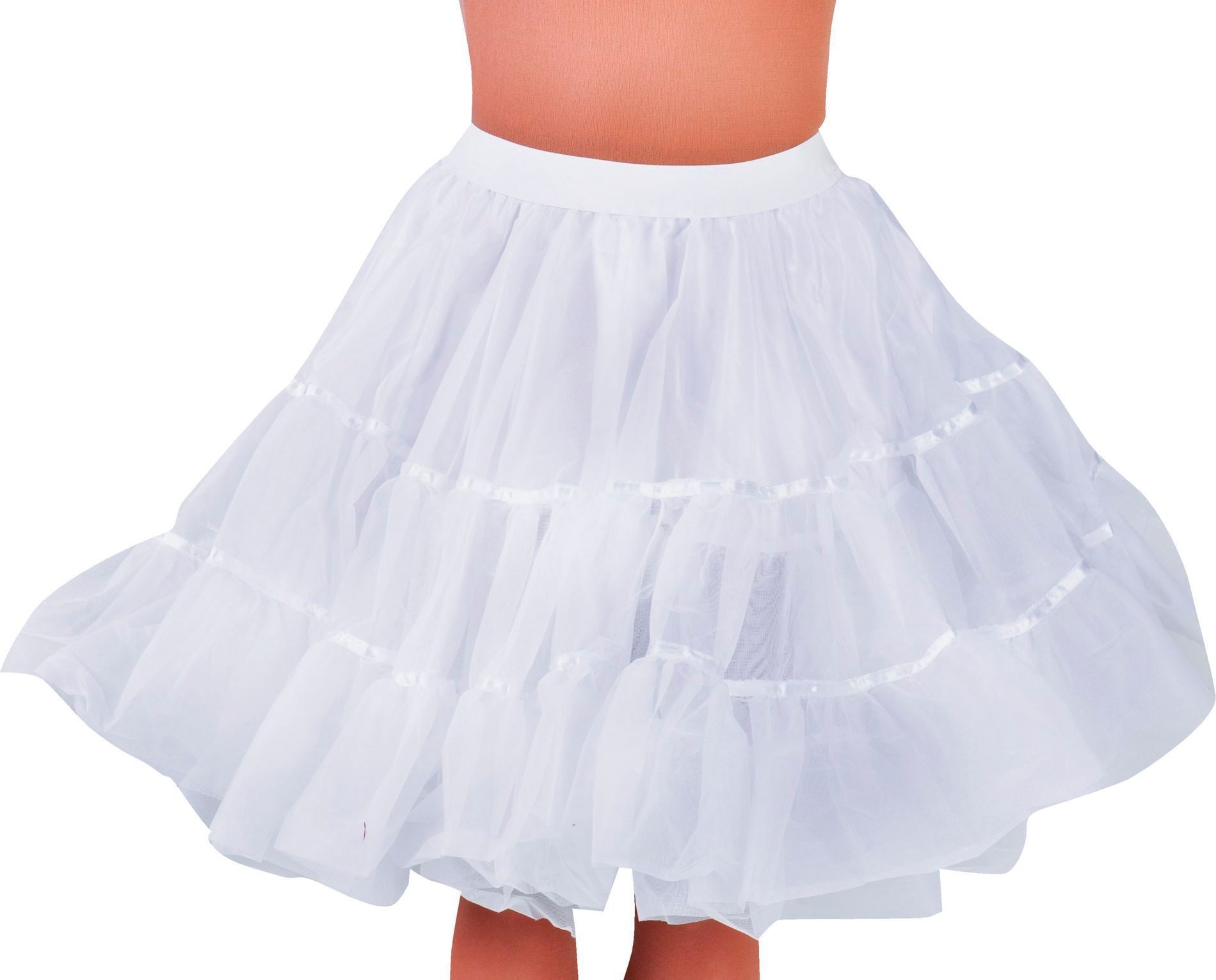 Petticoat Wit Dames Middel Lang