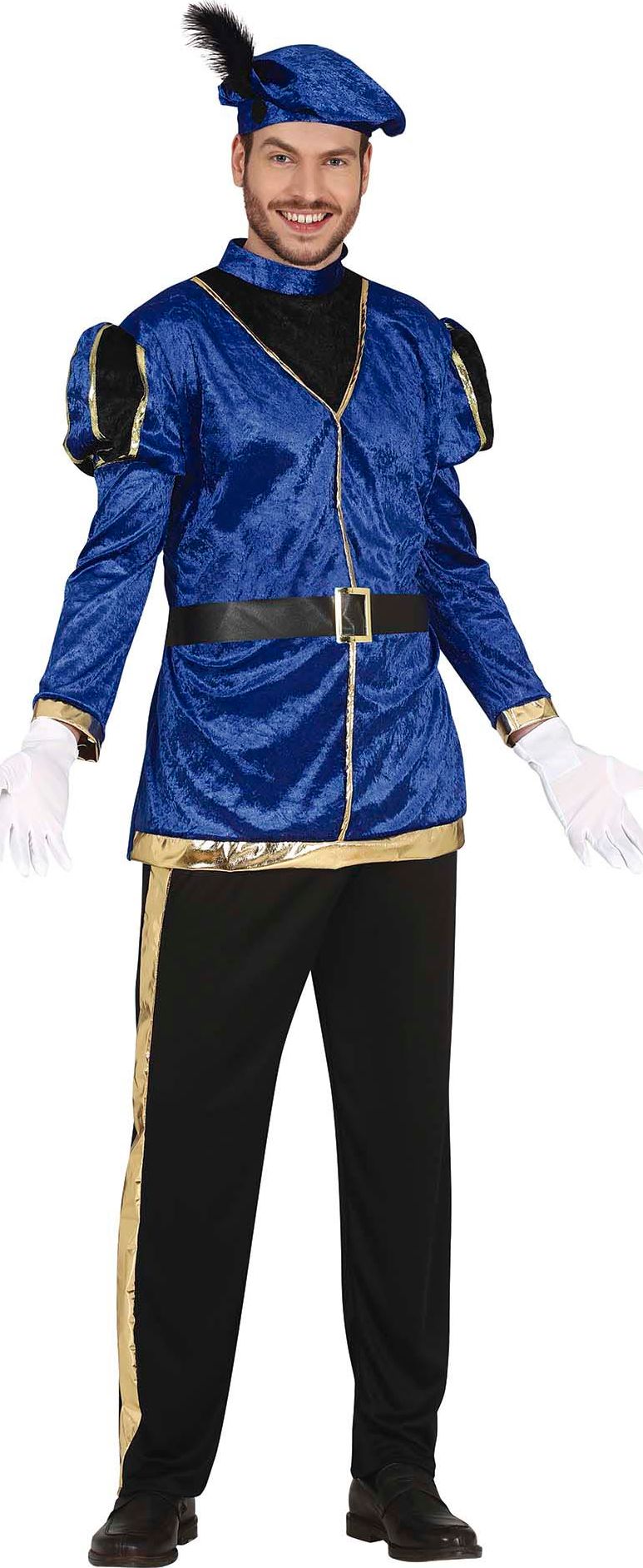 Pietenpak Heren Blauw Goud