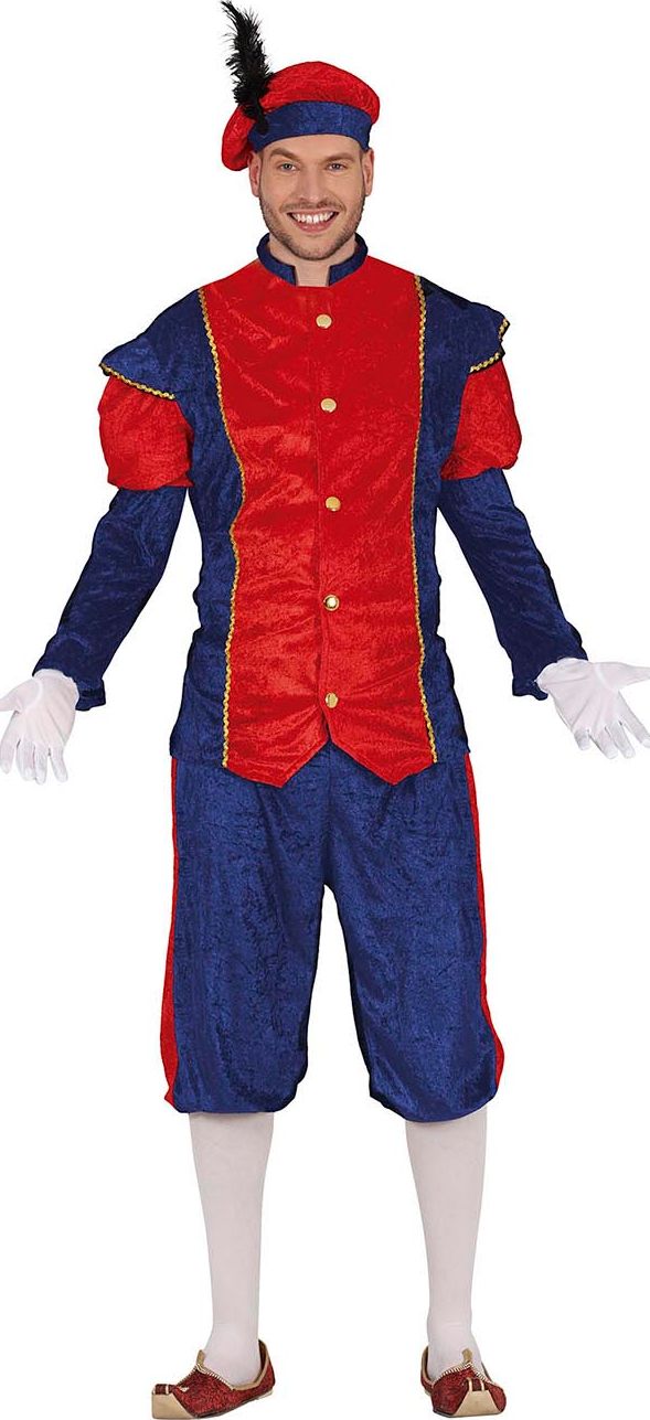 Pietenpak Heren Blauw Rood