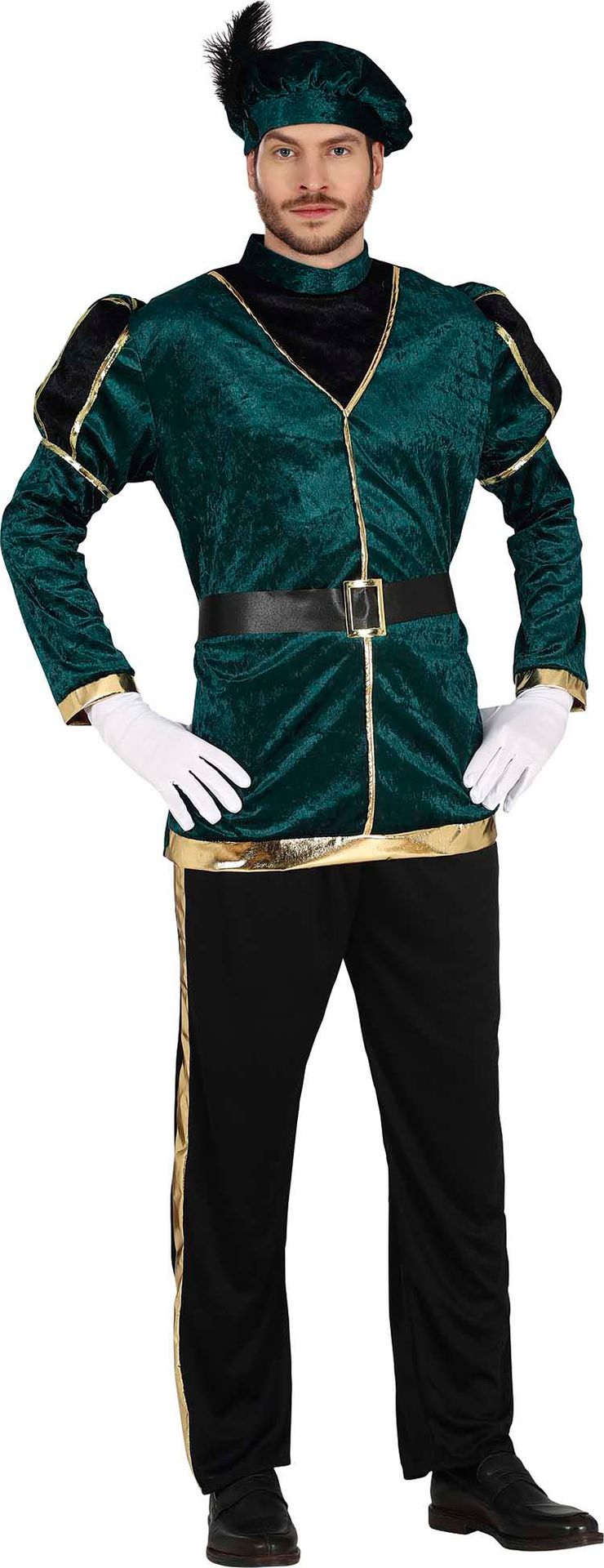 Pietenpak Heren Groen Goud