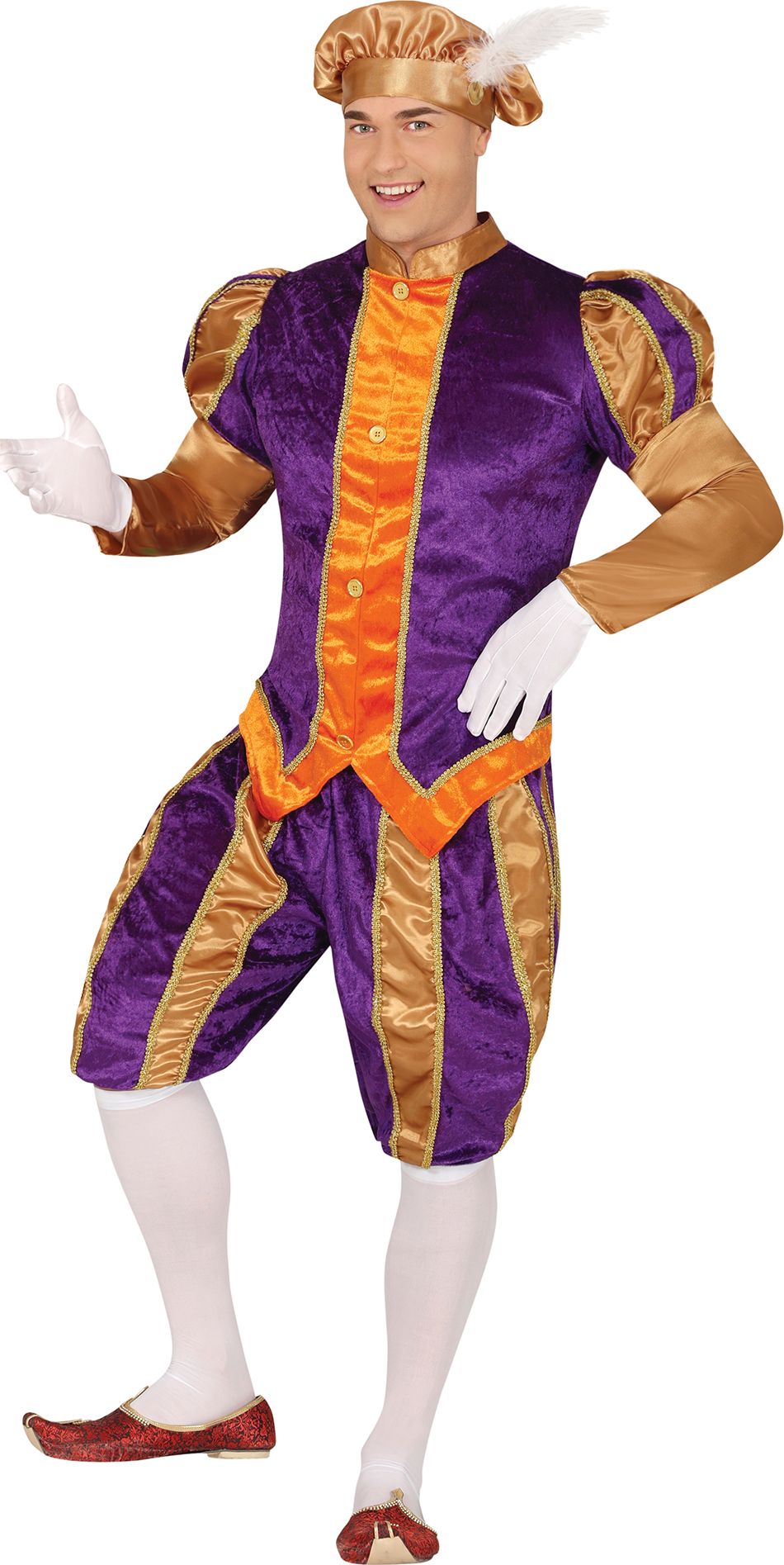 Pietenpak Heren Paars Goud