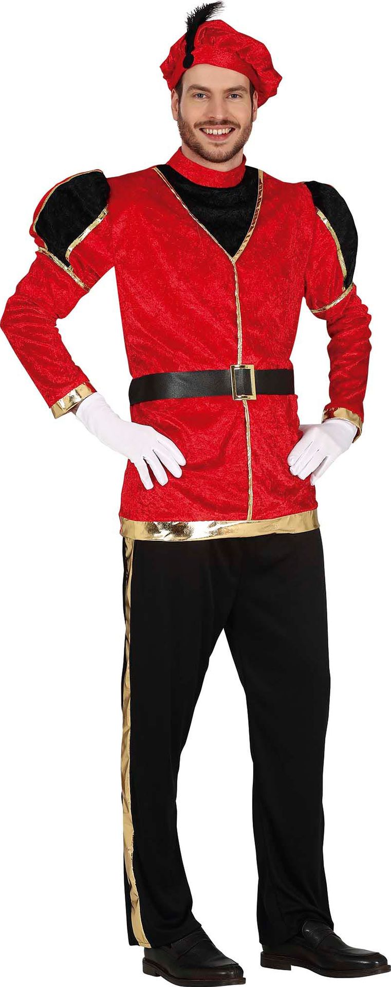 Pietenpak Heren Rood Goud