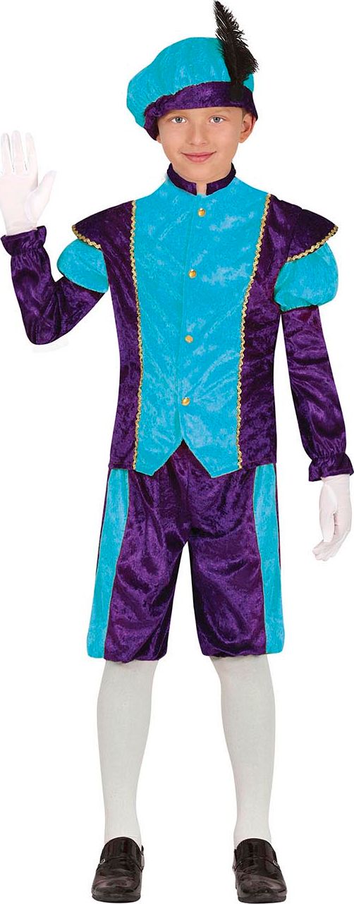 Pietenpak Kind Blauw Paars