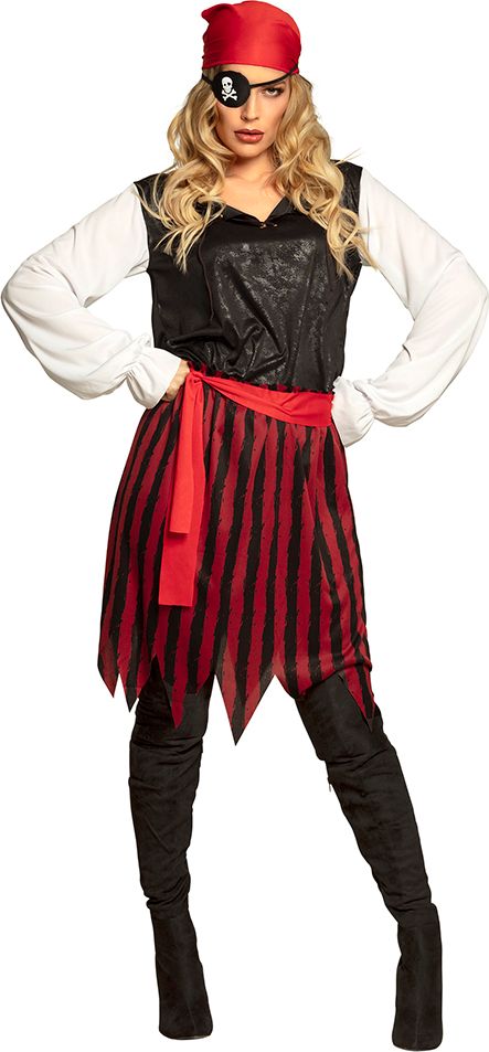 Piraat gusty kostuum dames