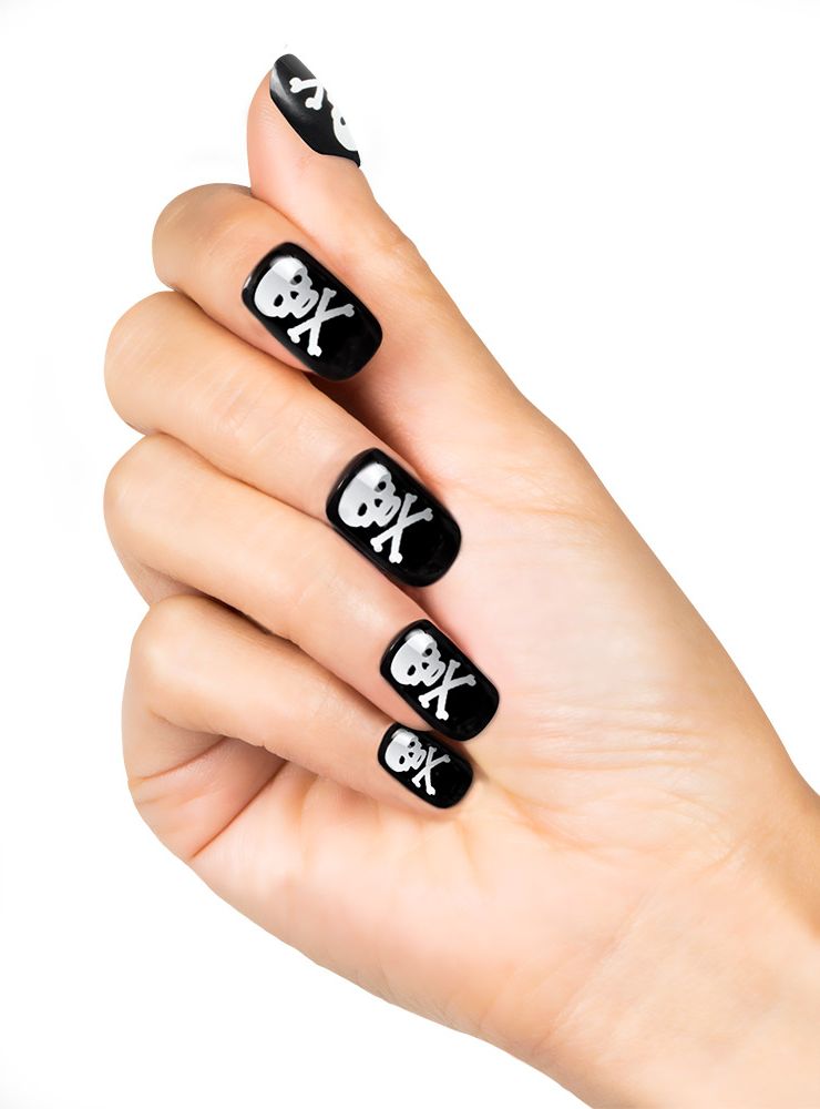 Piraten doodshoofd nagels