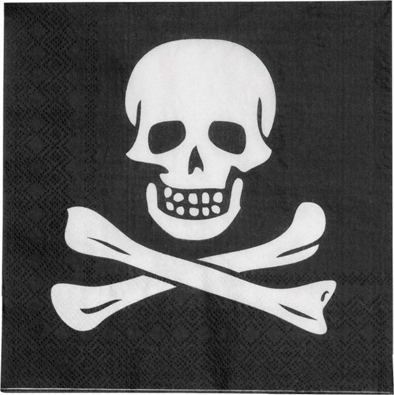 Piraten Doodshoofd Papieren Servetten 20 Stuks