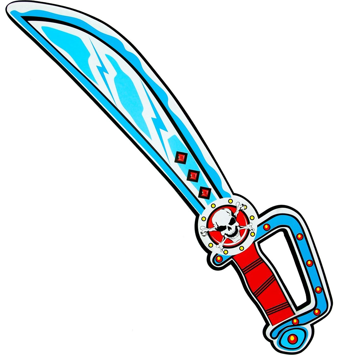 Piraten Foam Zwaard Blauw