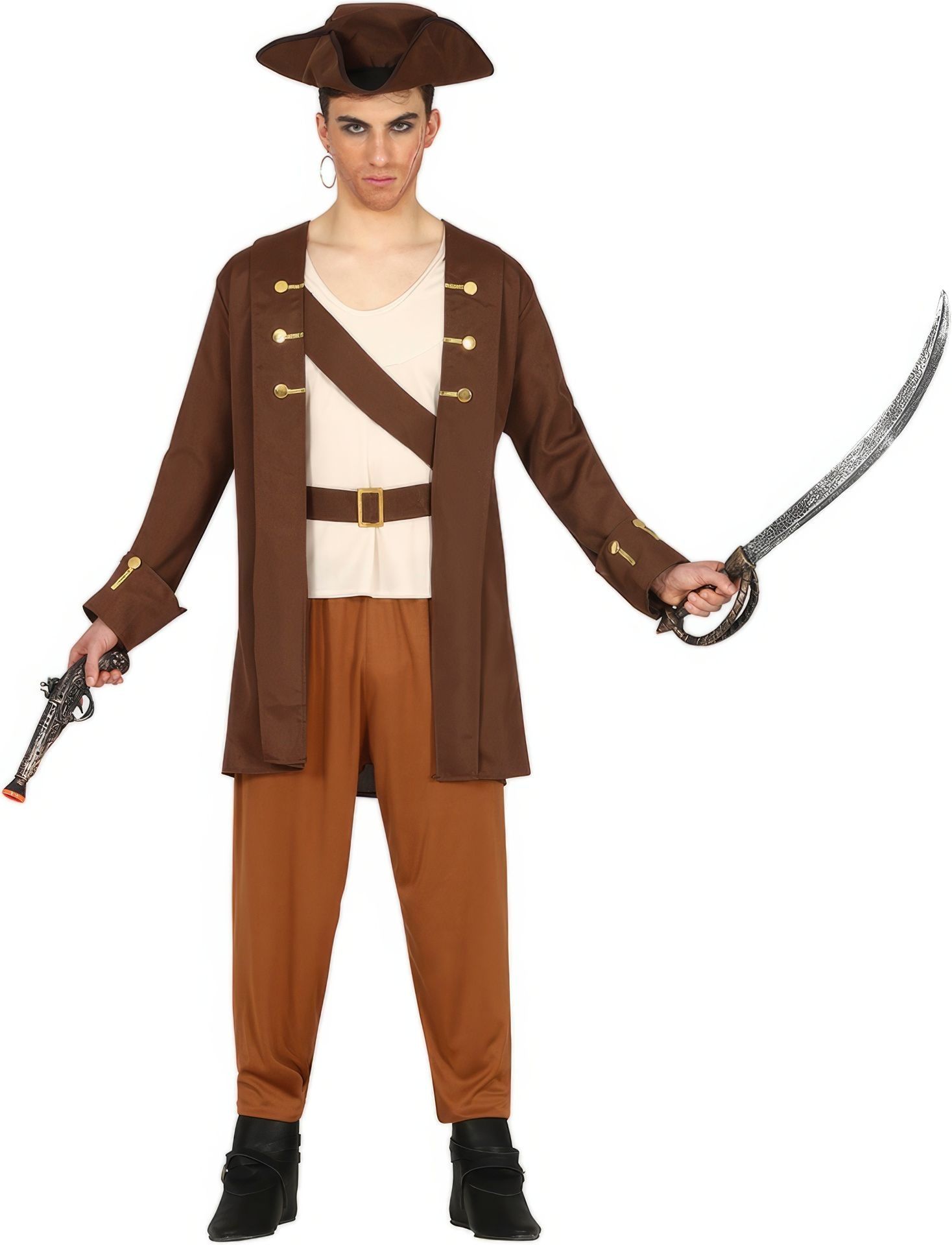 Piraten Kapitein Kostuum Tiener 14-16 Jaar