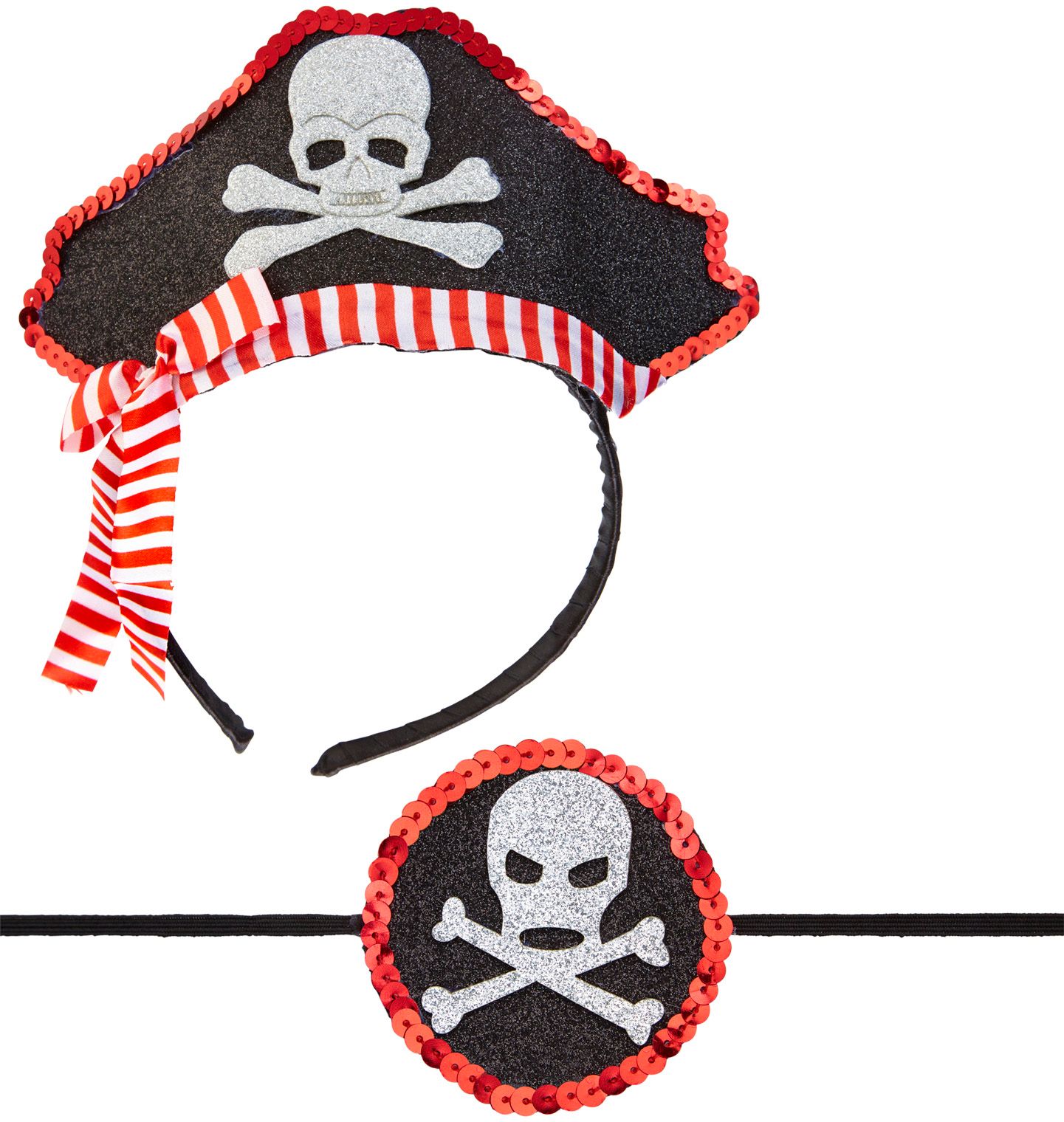 Piraten ooglapje en hoed