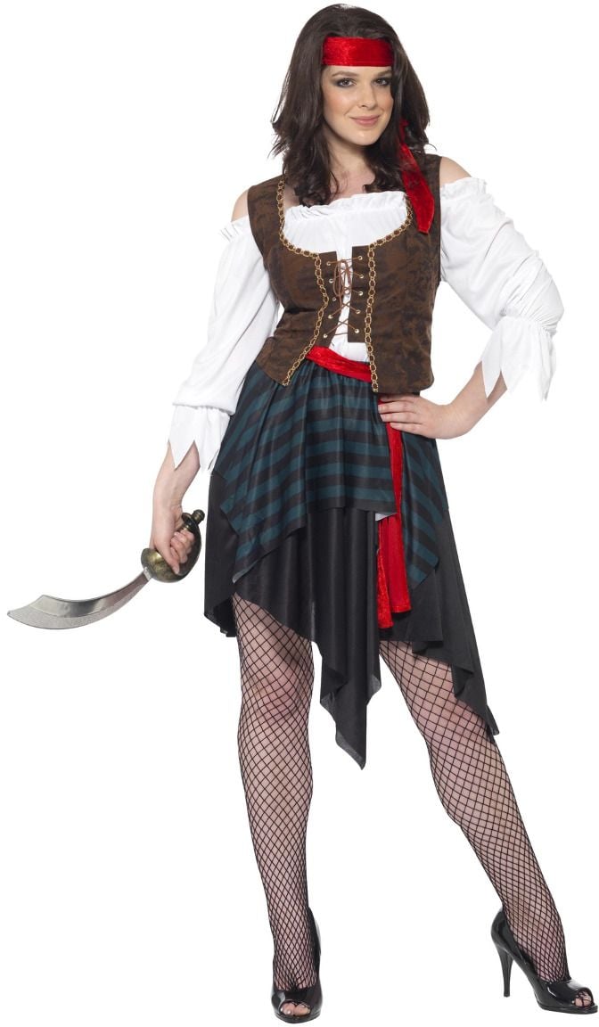 Piraten vrouw kostuum