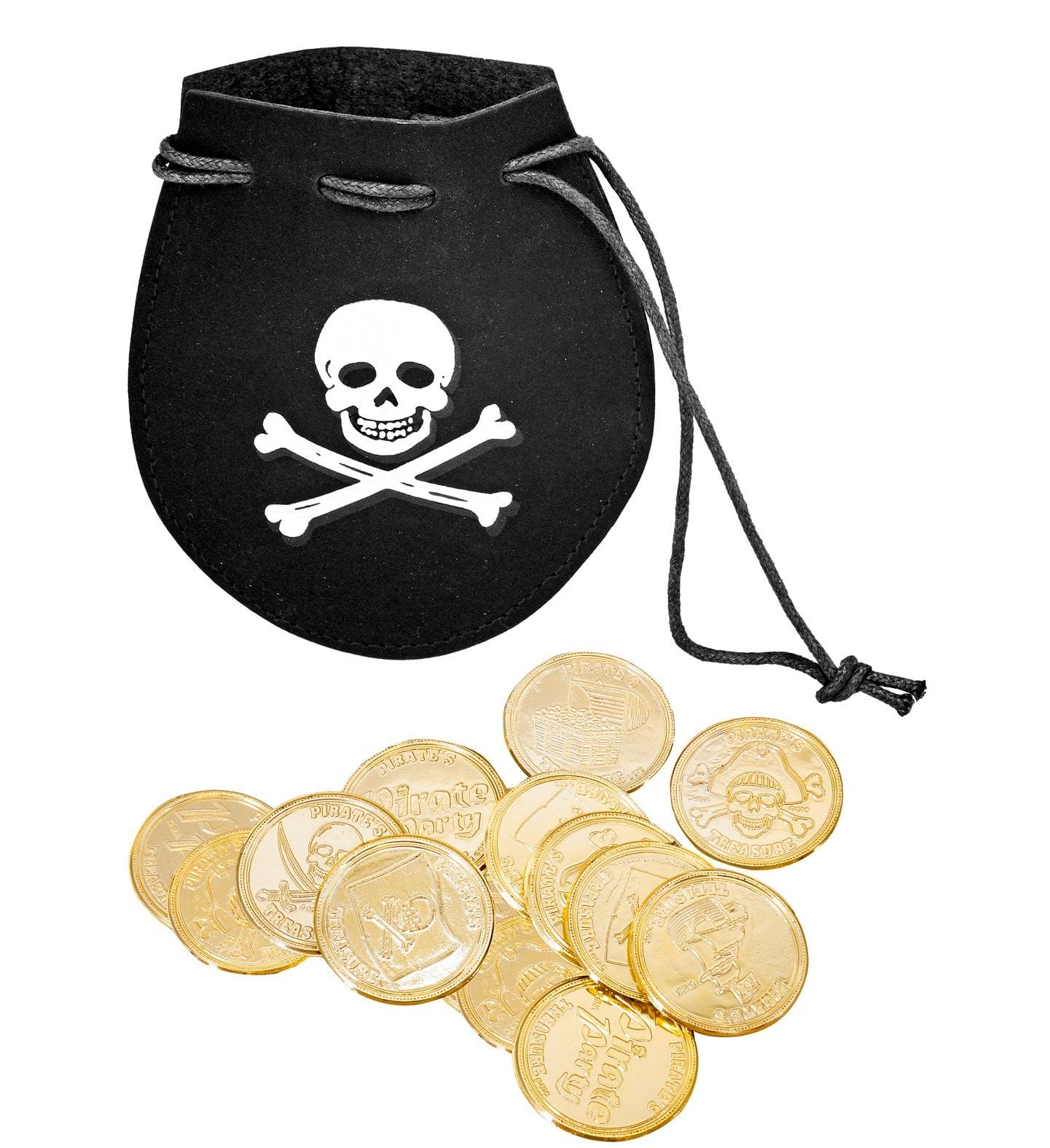 Piratenbuidel met 12 Gouden Munten