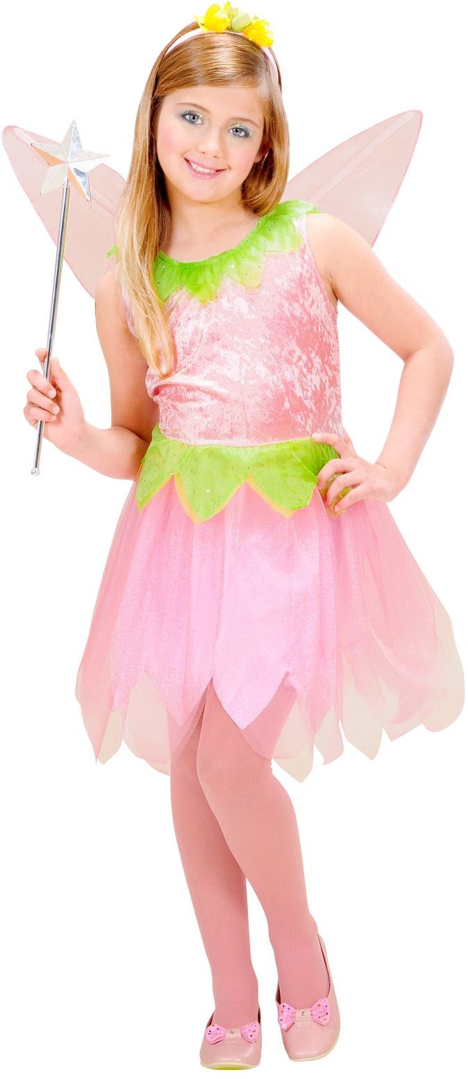 Pixie Roze Bloem Elf Kinderen Kostuum