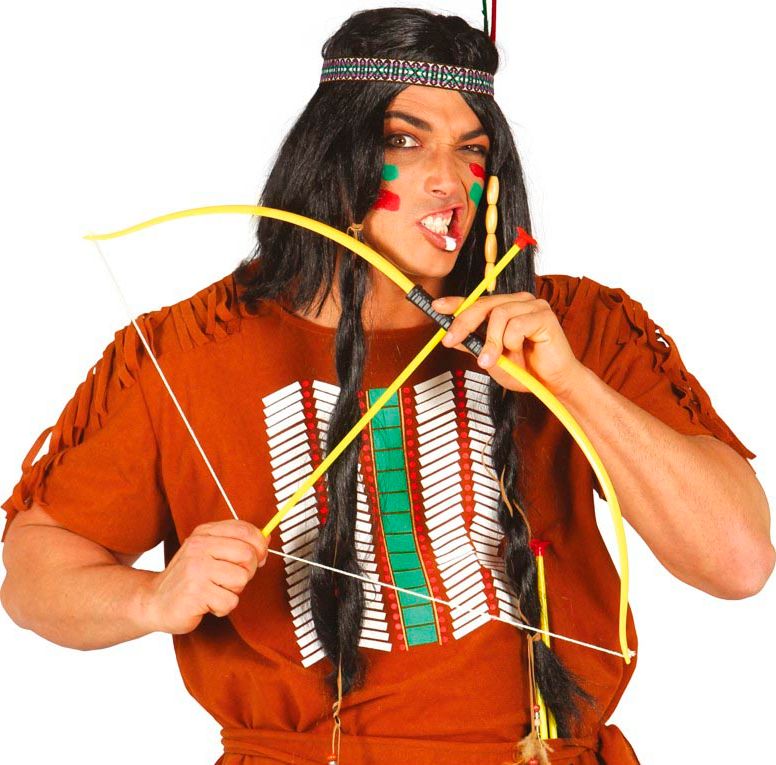 Plastic Indianen Pijl en Boog