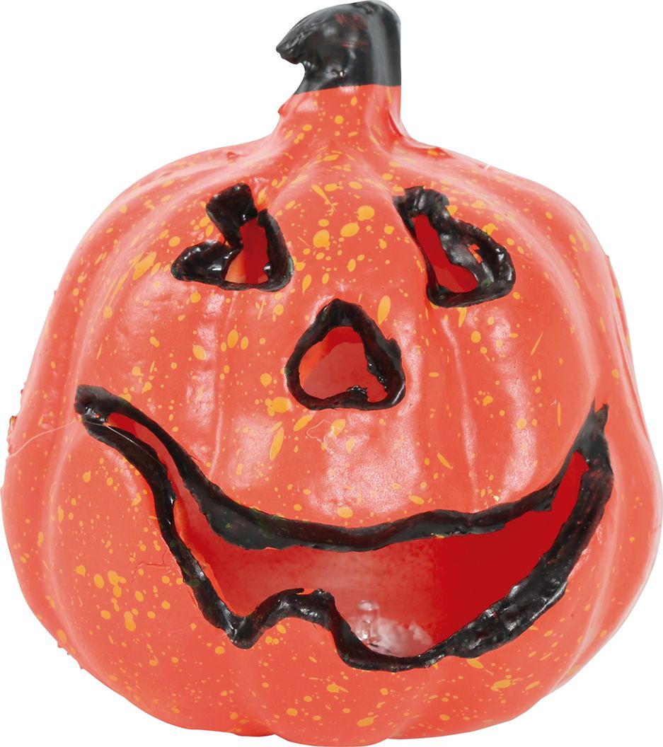 Plastic Pompoen met Rood Licht