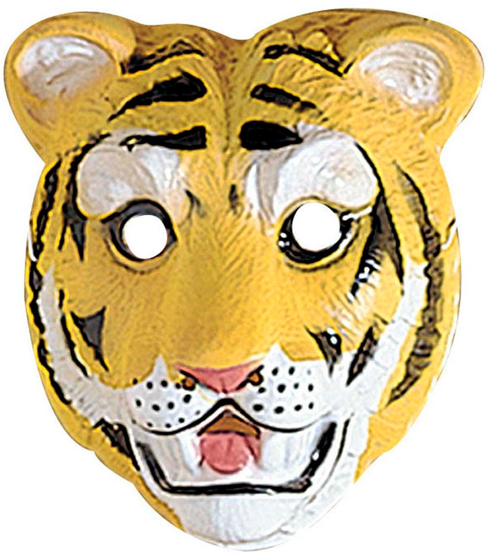 Plastic Tijger Kindermasker