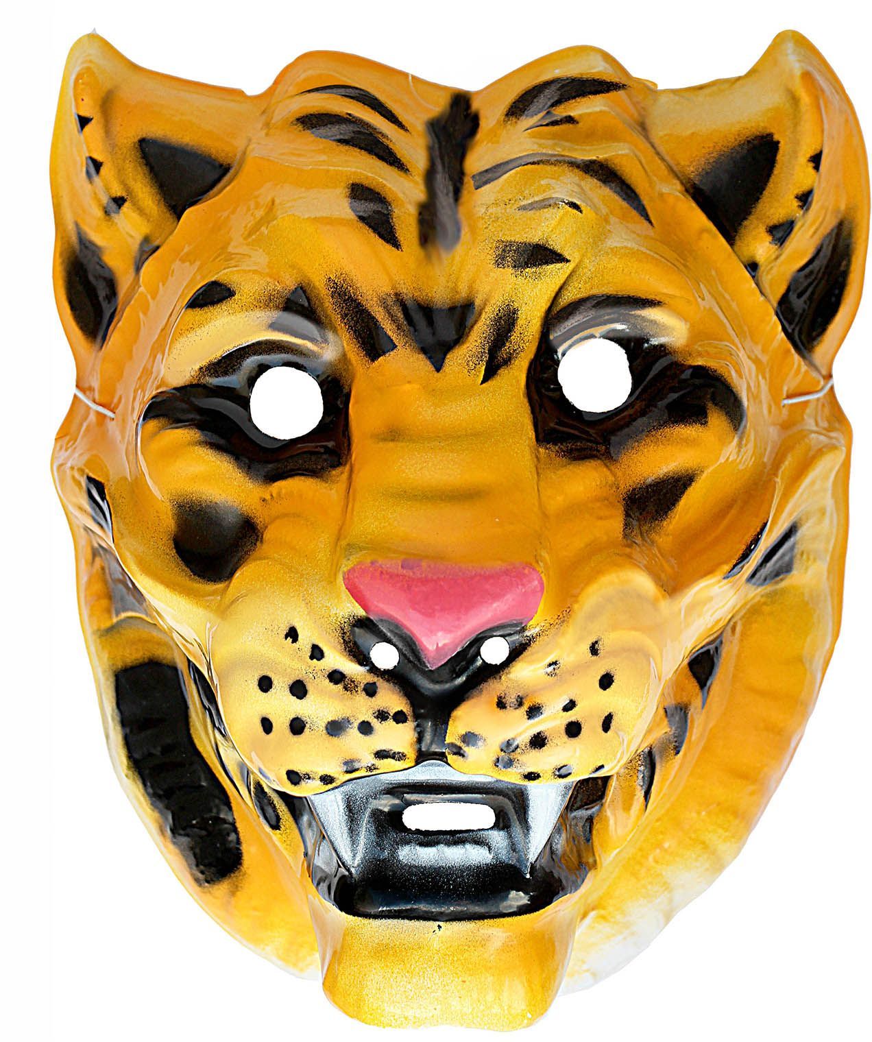 Plastic tijger masker