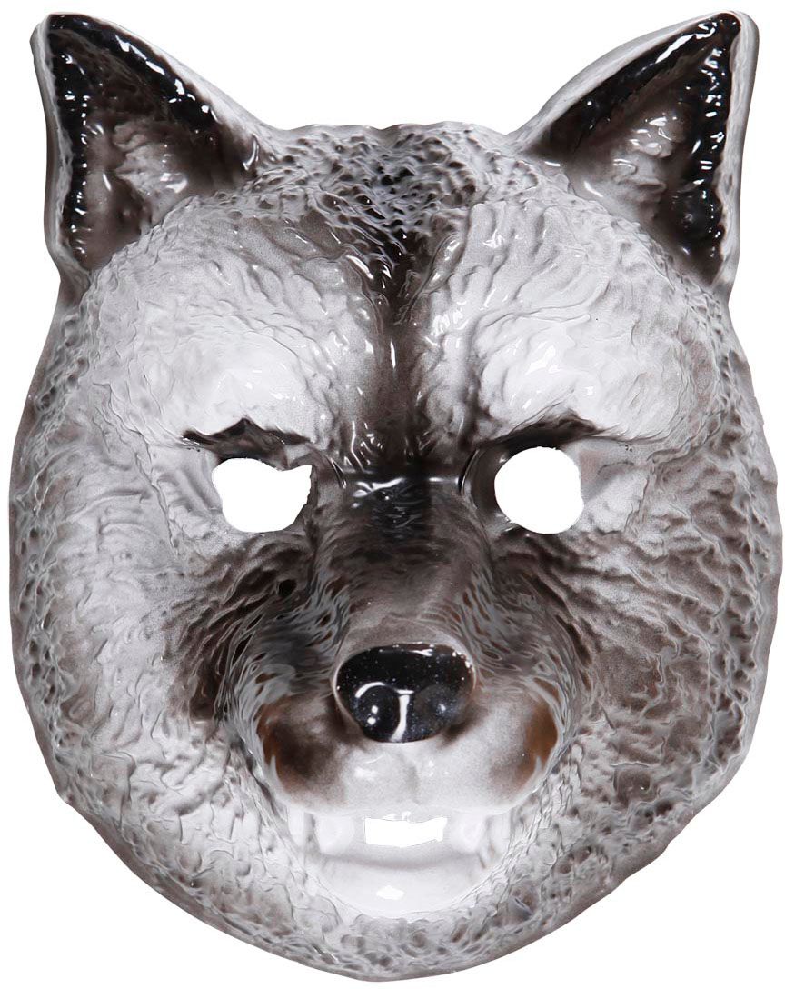 Plastic Wolf Masker Kind