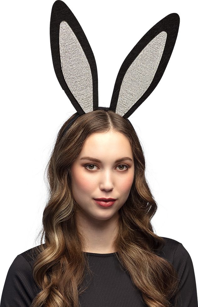 Playgirl Bunny Oren Tiara Zwart met Diamanten