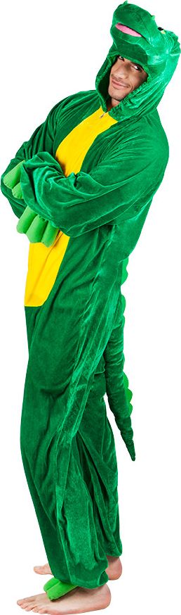 Pluche groene krokodil kostuum unisex